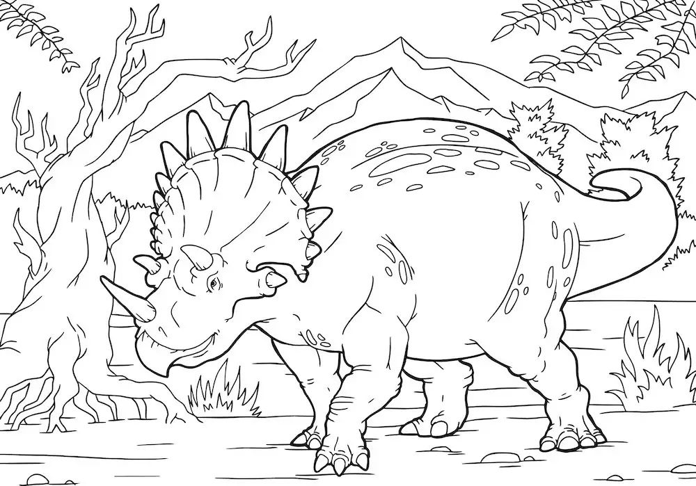 printable dinosaur coloring pages pdf