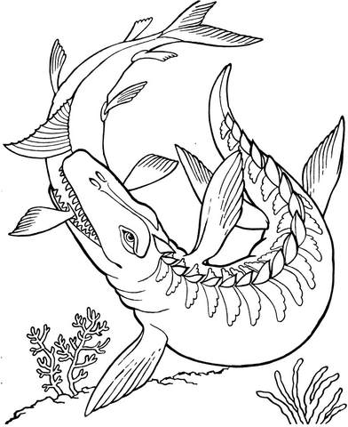 printable dinosaur water coloring pages