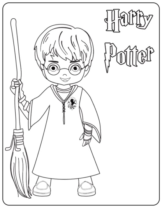 Printable Easy Harry Potter Coloring Pages