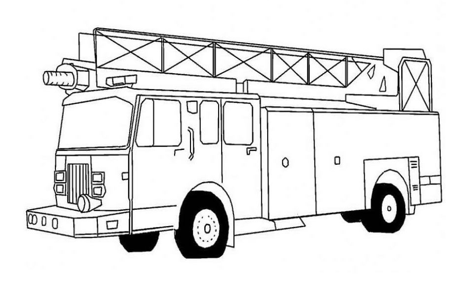 Printable Fire Truck Coloring Pages