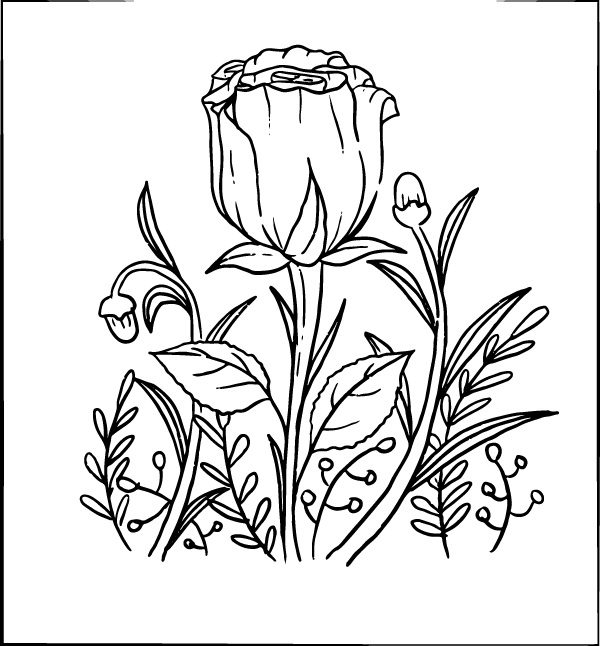 printable flower coloring pages for adults