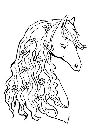 printable free coloring pages horse