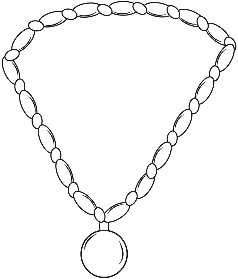 Printable Jewelry Coloring Pages