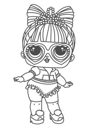 Printable LOL Surprise Coloring Pages & book for kids.