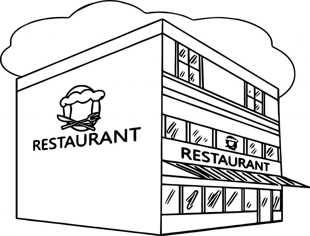 printable restaurant coloring pages winter