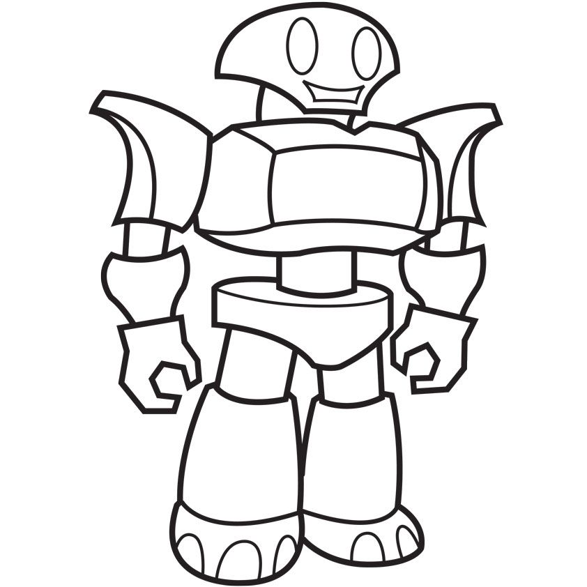 Printable Robot Coloring Pages