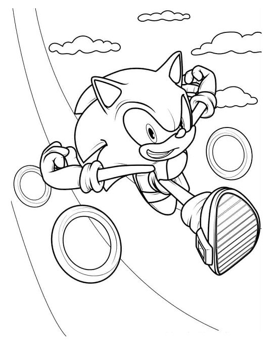 Printable Sonic Coloring Pages