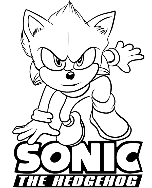 Printable Sonic the Hedgehog Coloring Pages