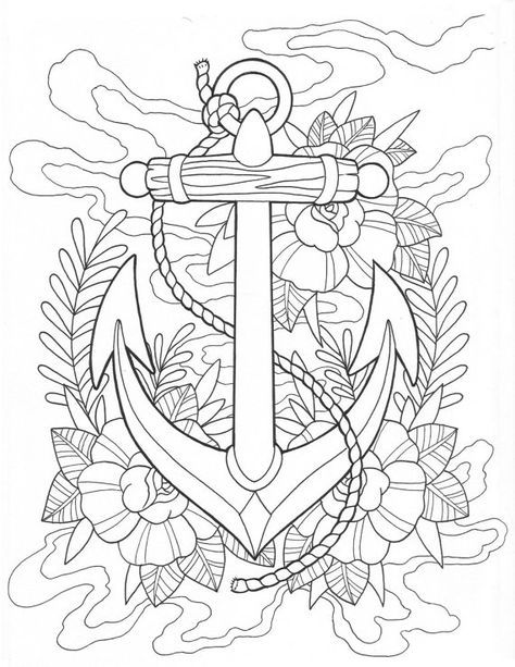 Printable Tattoo Coloring Pages for Adults