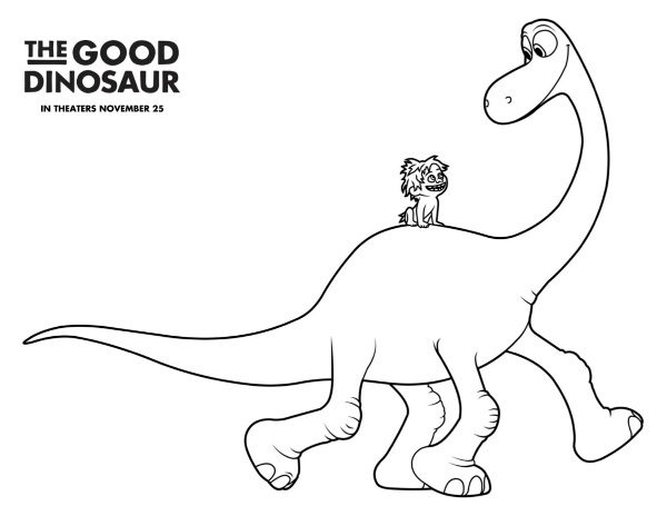 printable the good dinosaur coloring pages