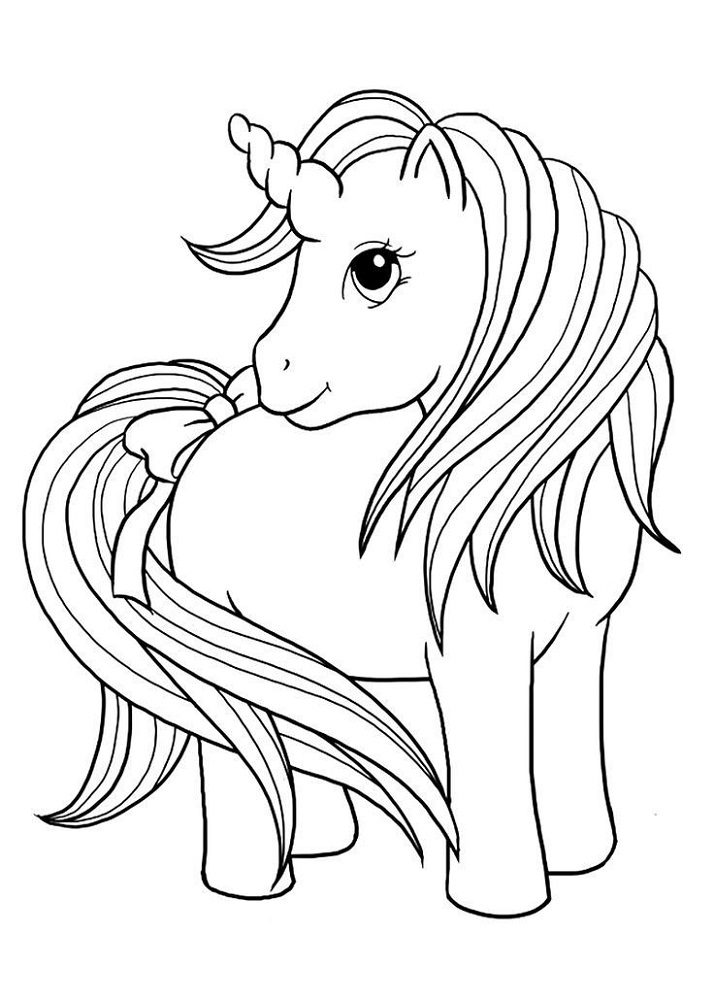 printable unicorn coloring pages