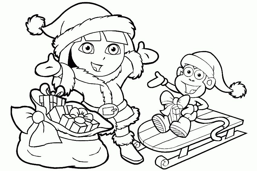 printable winter nick jr coloring pages