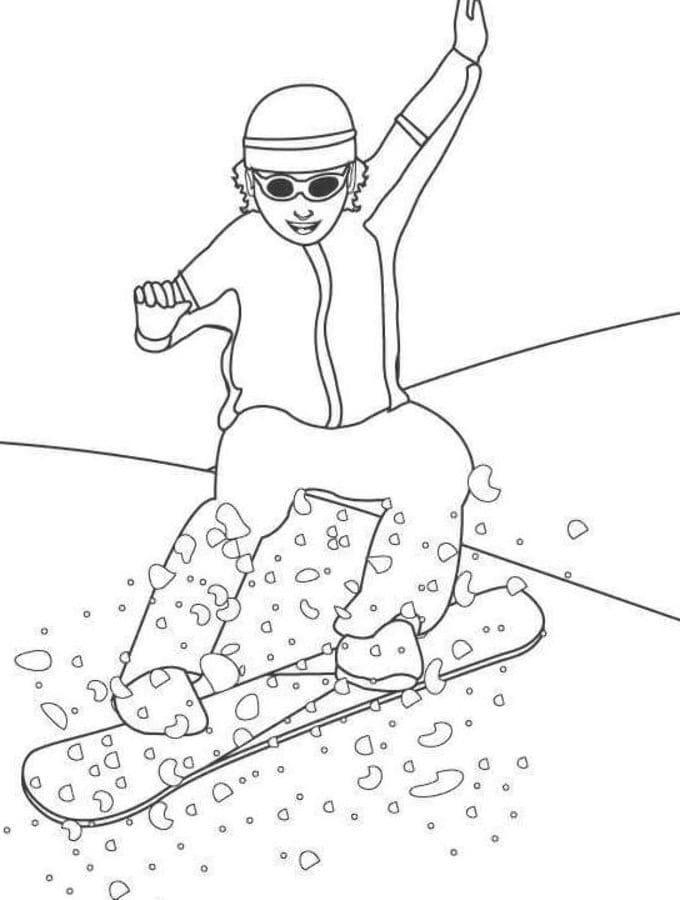 printable winter sports coloring pages
