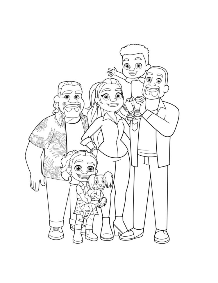 Proud Family Coloring Pages
