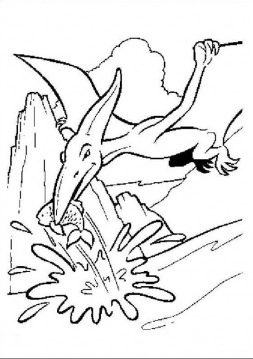 pterodactyl coloring page