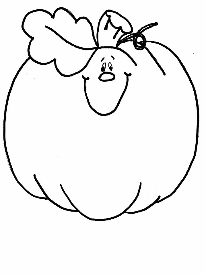 Pumpkin Fruit Coloring Page