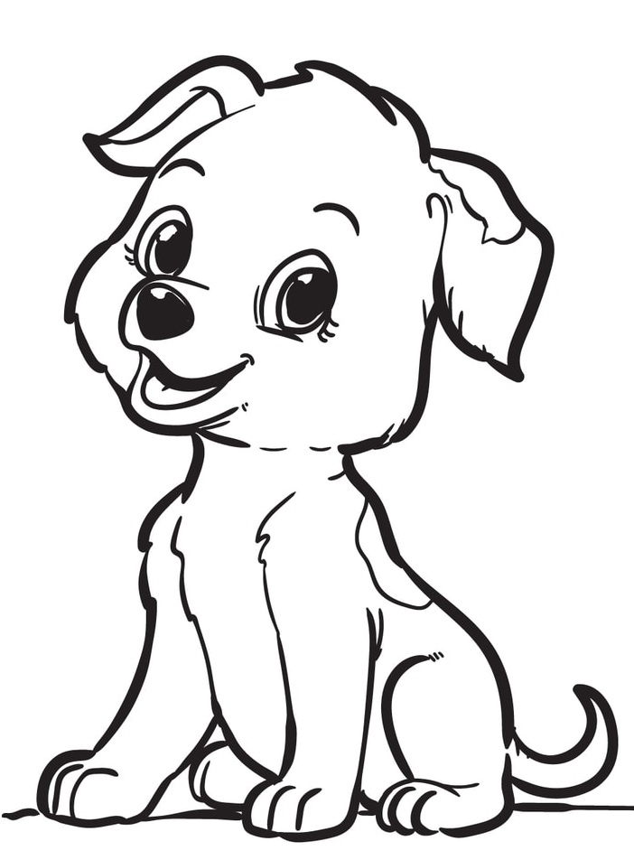 puppy coloring page