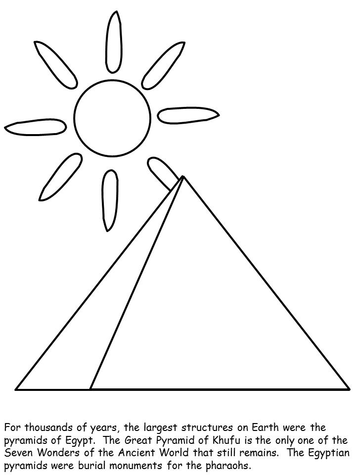 Pyramid Egypt Coloring Pages