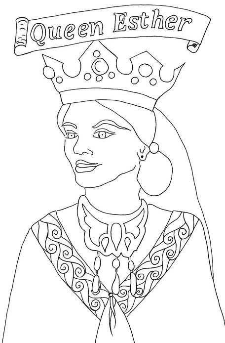 Queen Esther Coloring Page