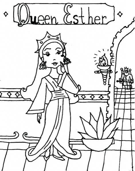 Queen Esther Coloring