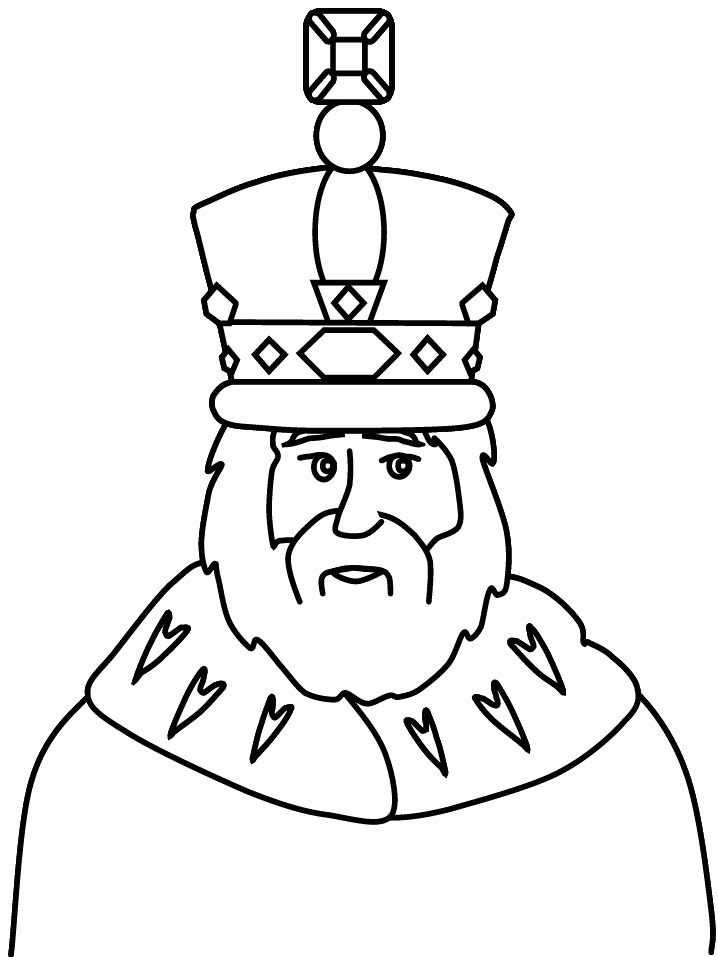 King Coloring Page