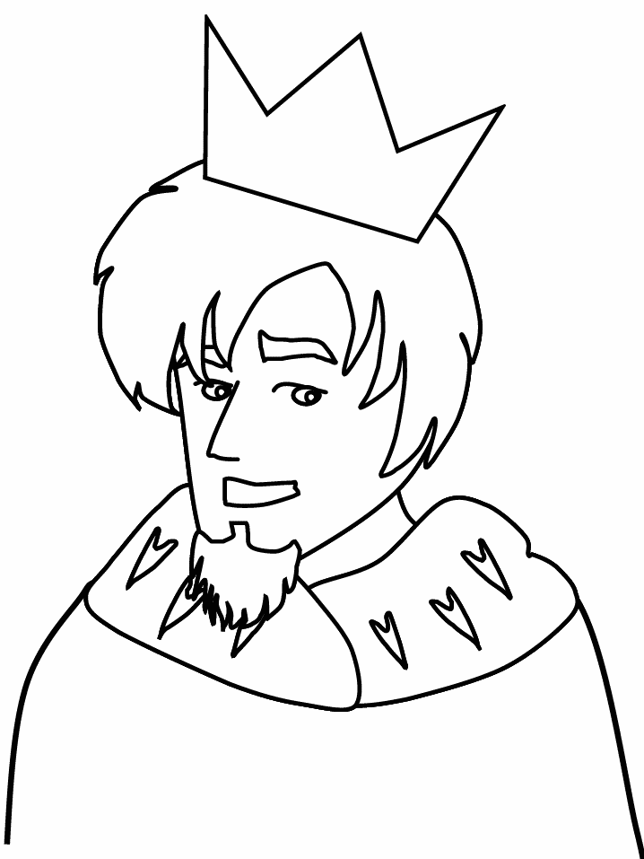Realistic King And Queen Coloring Pages