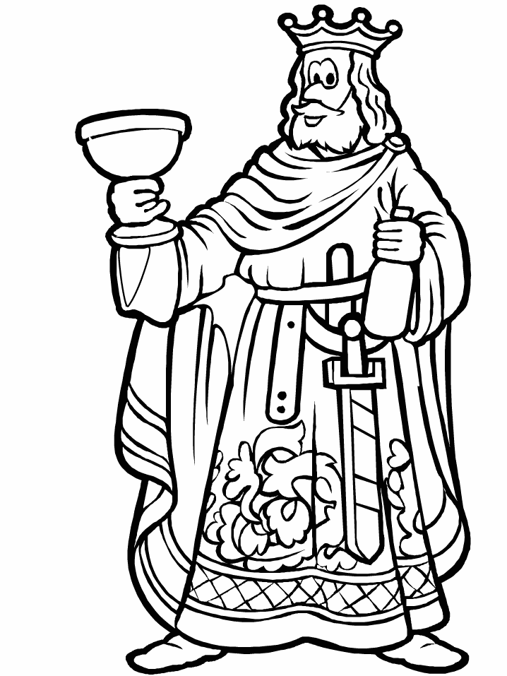 King Coloring Pages For Kids