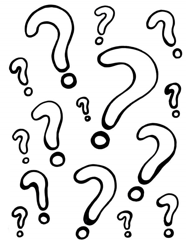 Question Mark Coloring Page