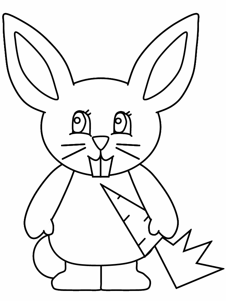 Rabbit coloring pages