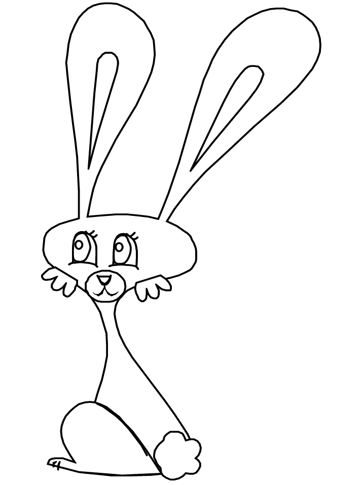 Rabbit7 Animals Coloring Pages