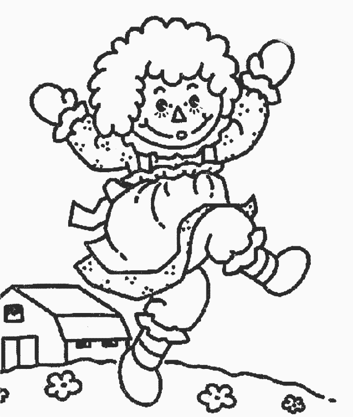 Raggedy Cartoons Coloring Pages