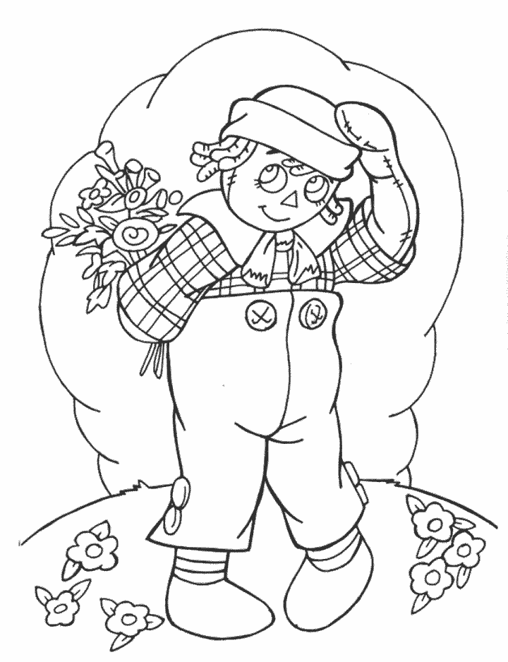 Raggedys Cartoons Coloring Pages Free