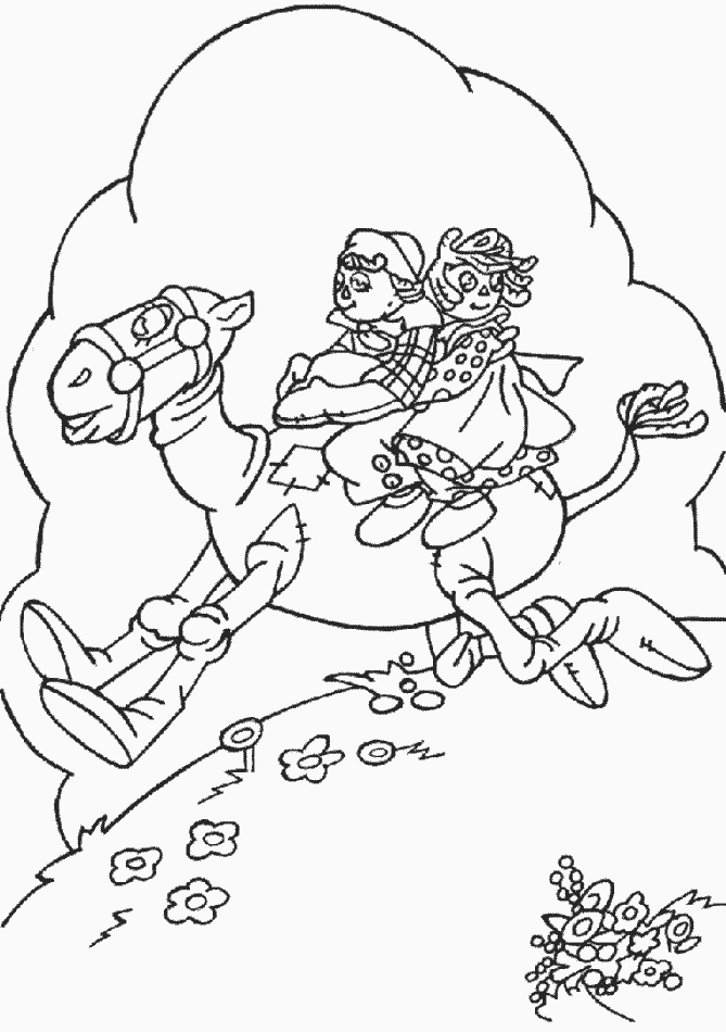 Raggedys Cartoons Coloring Pages Printable Free