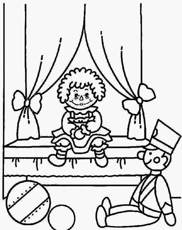 Raggedy Cartoons Coloring Page
