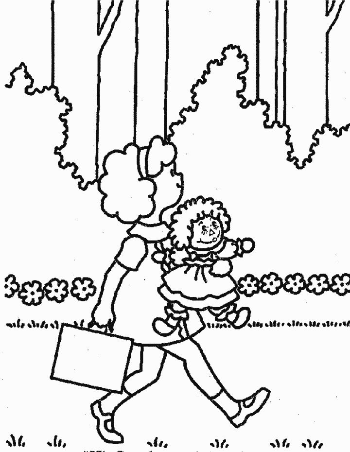 Raggedys Cartoons Coloring Pages For Kids