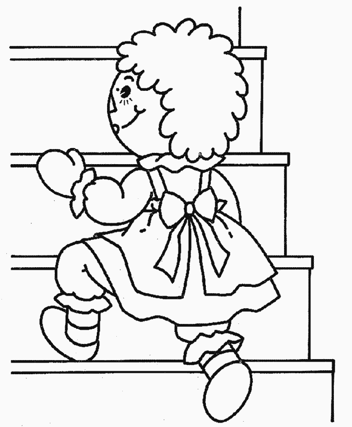 Raggedys Cartoons Coloring Pages Printable