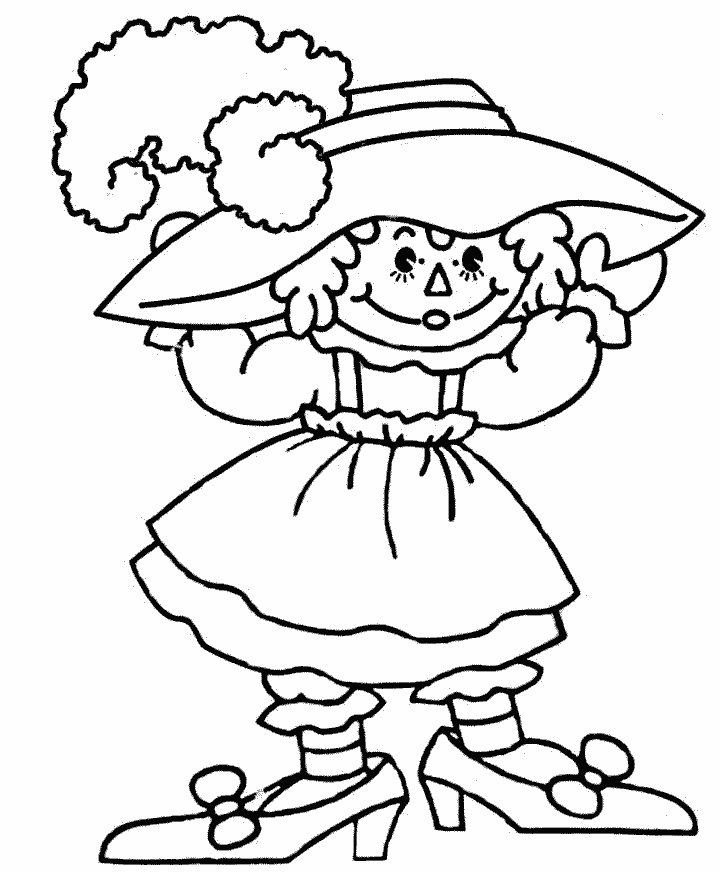 Raggedys Cartoons Coloring Page Printable