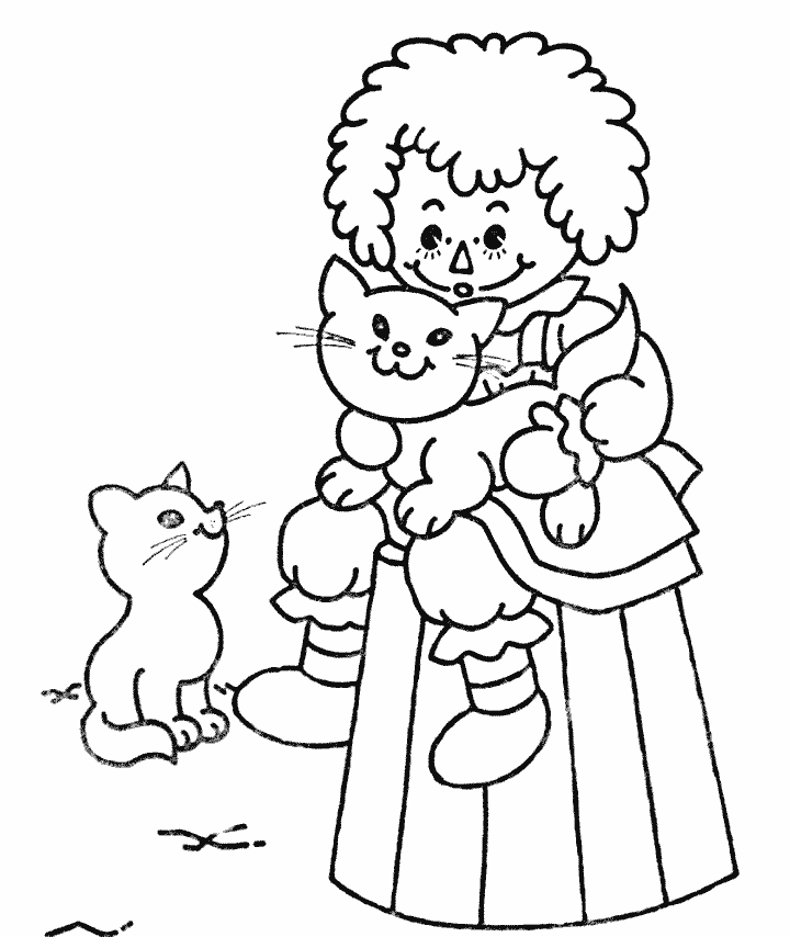 Printable Raggedys Cartoons Coloring Page