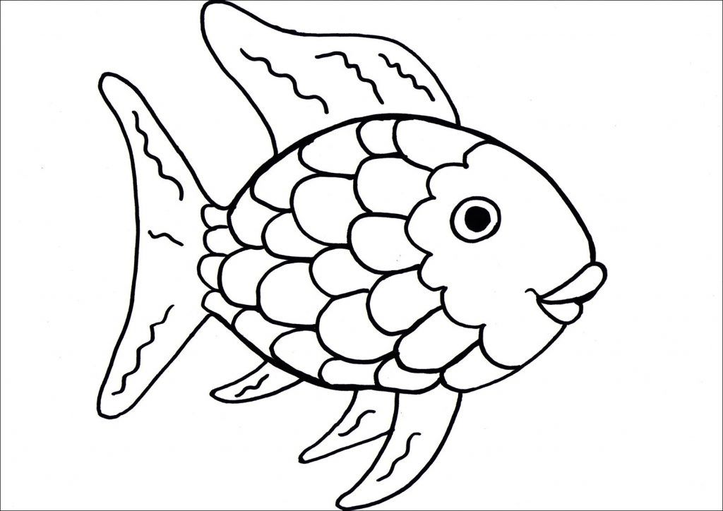rainbow fish coloring pages