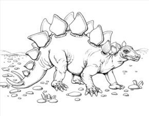 Realistic Dinosaur Coloring Pages Pdf & coloring book.