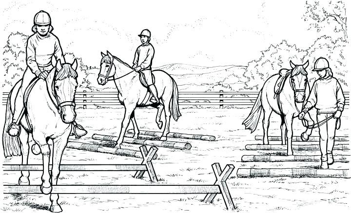 realistic horse barn coloring pages