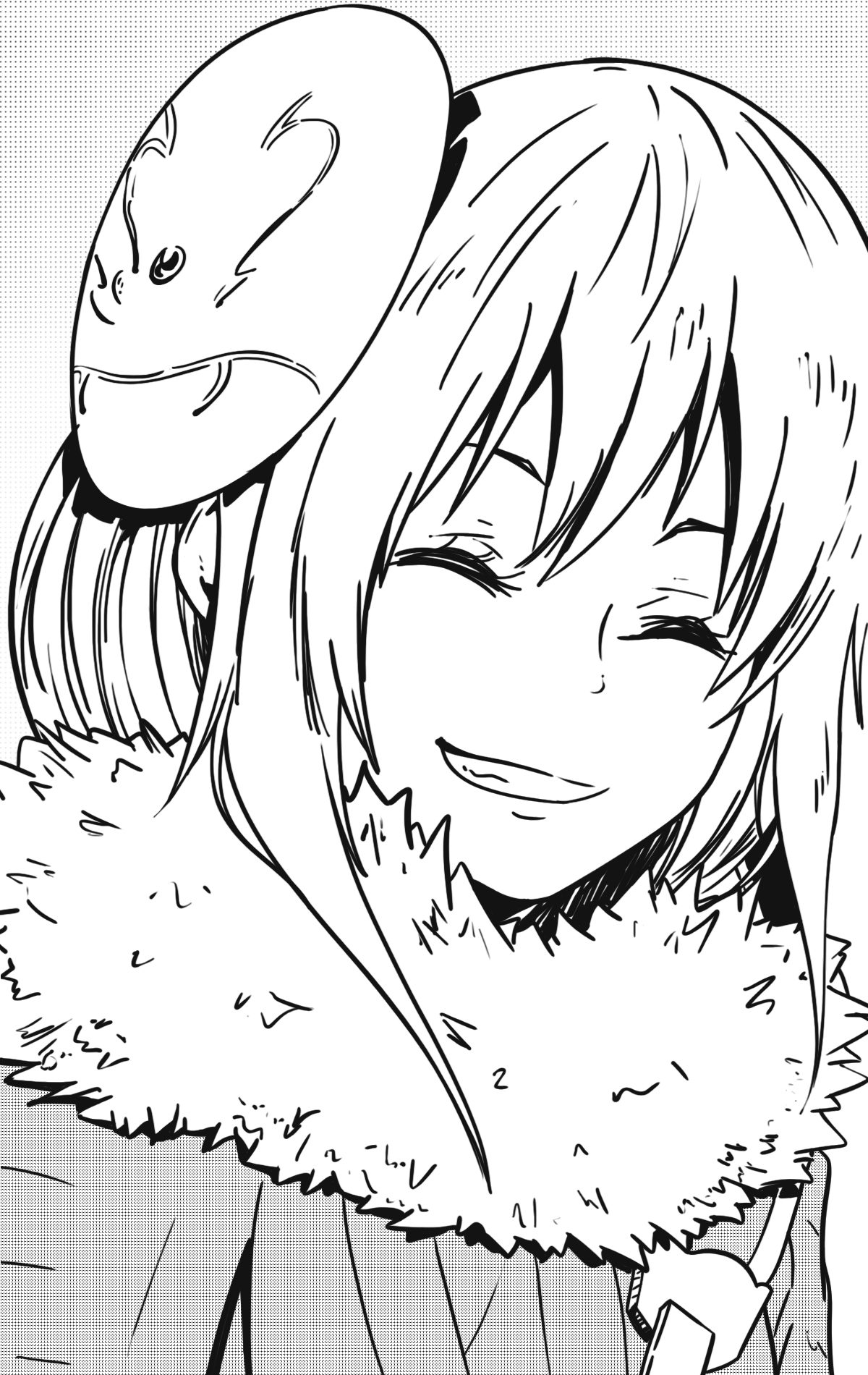 Reincarnated as a slime Rimuru coloring pages