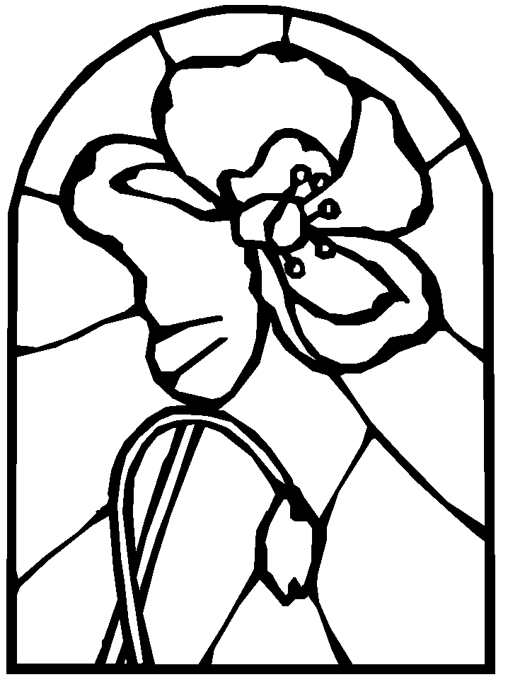 Poppy Flower Coloring Pages Free