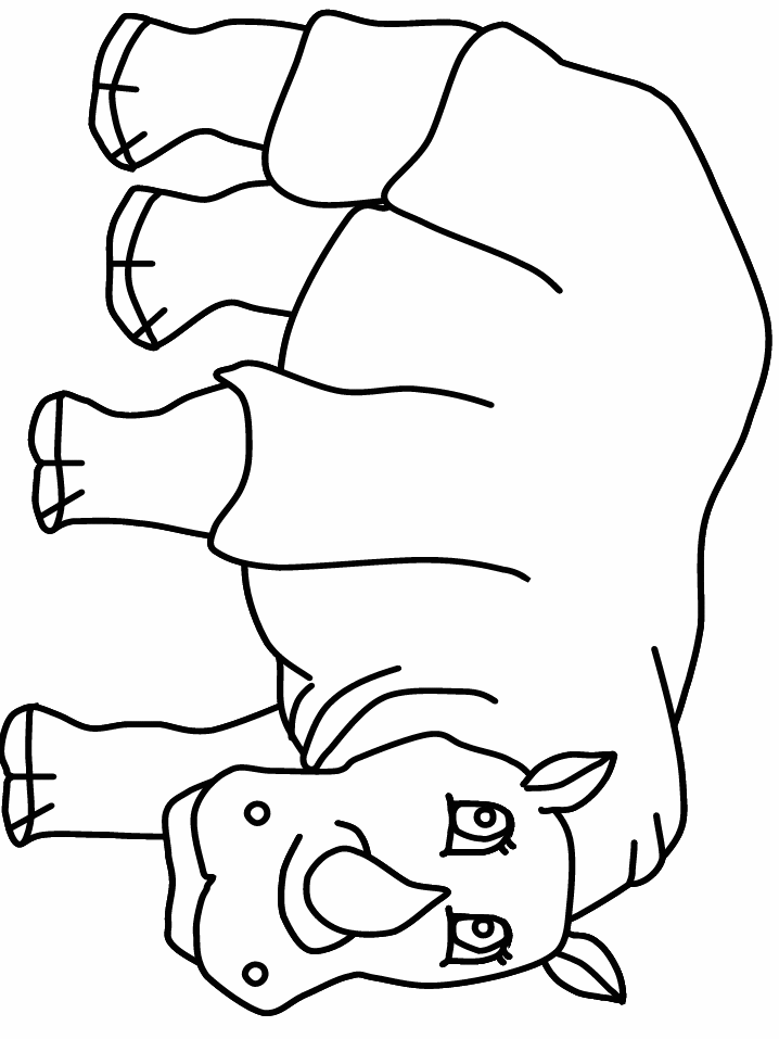 Rhino Coloring Pages