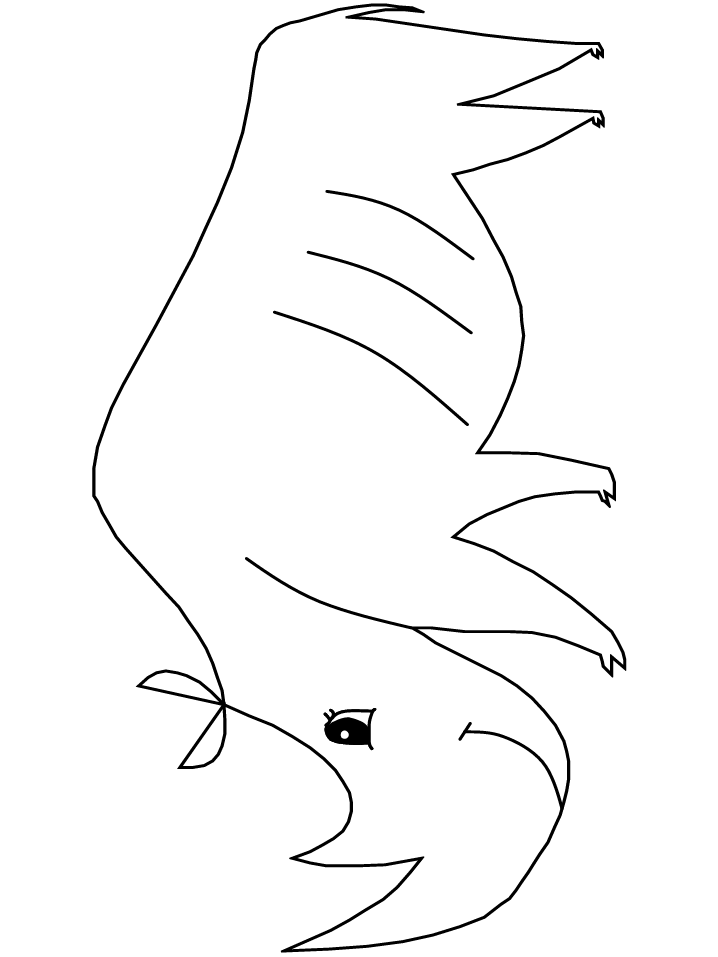 Girl Rhino Coloring Pages
