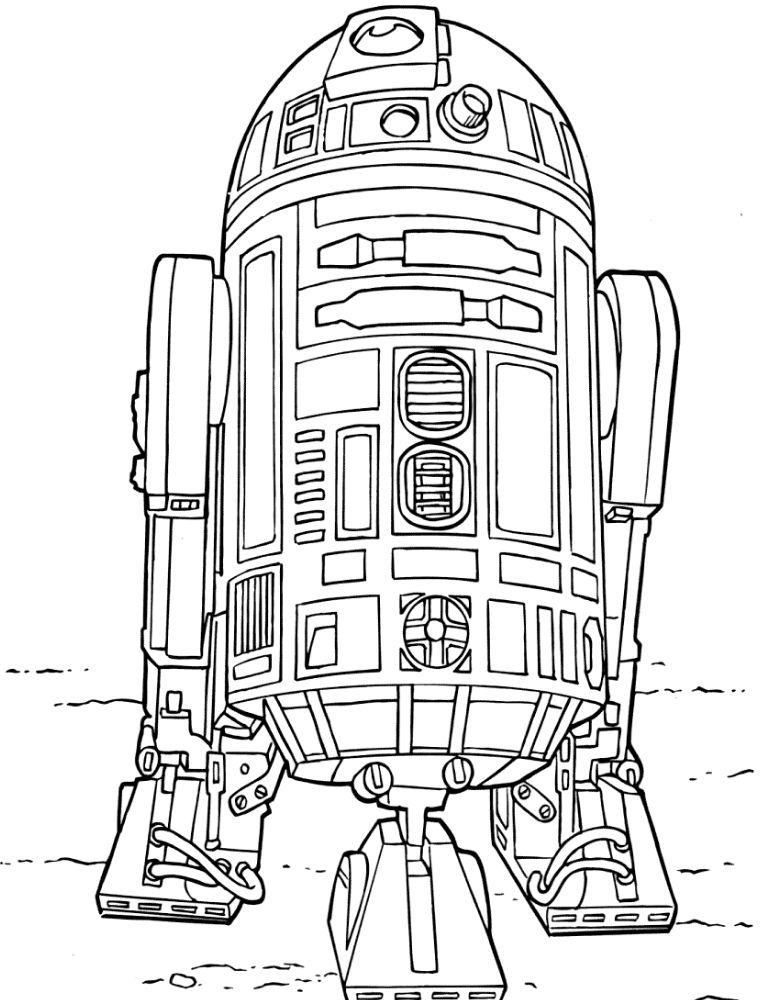 Robot Coloring Page