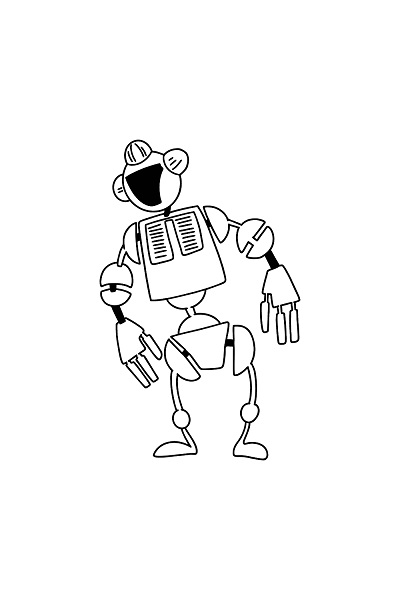 Robot Coloring Pages Pdf