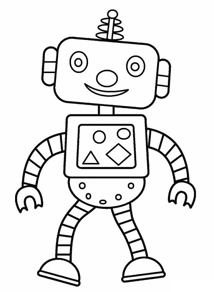 Robot Coloring Pages Printable