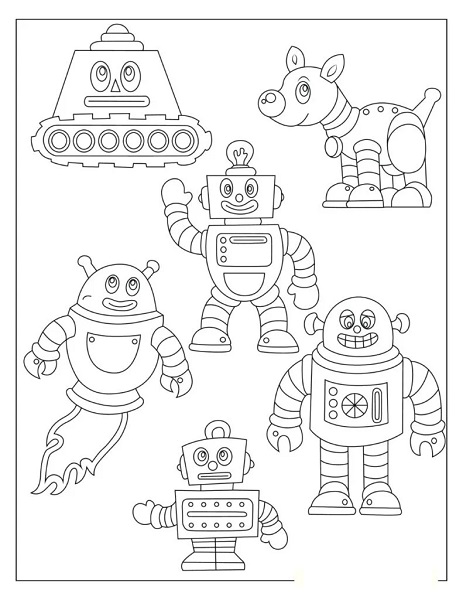 Coloring Pages Robot