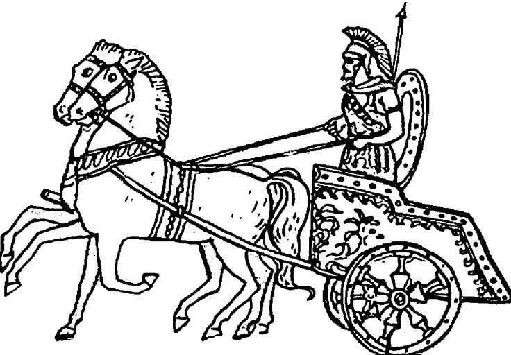 roman horse coloring pages